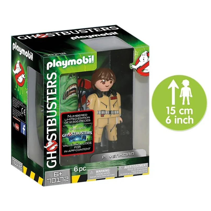 Playmobil 70172 Ghostbusters zberateľská figúrka P. Venkman 15cm