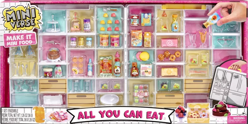 Vyrábanie pre deti MGA Miniverse Mini Food Maxi set