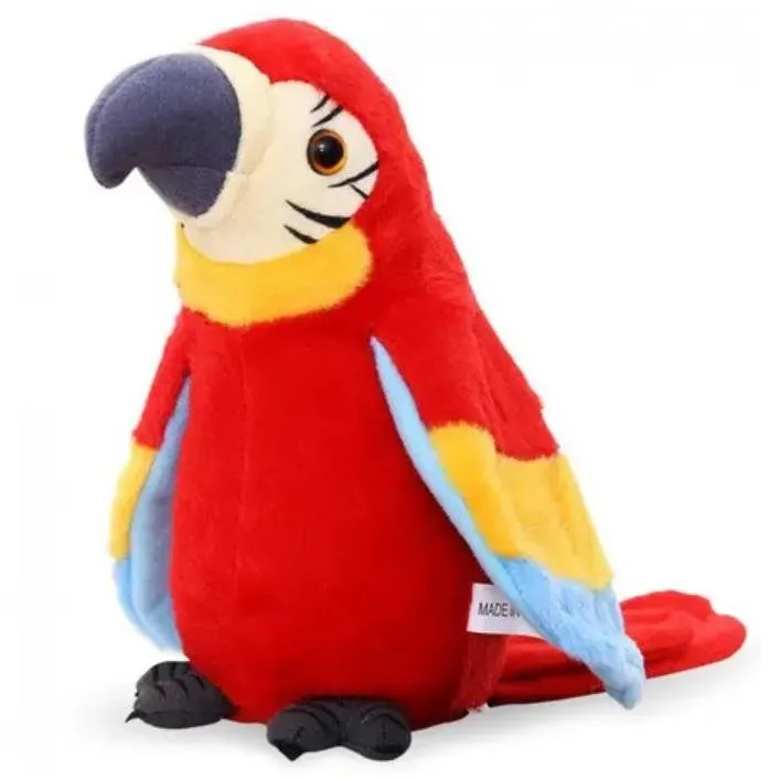Interaktívna hračka Interaktívny hovoriaci papagáj - červený