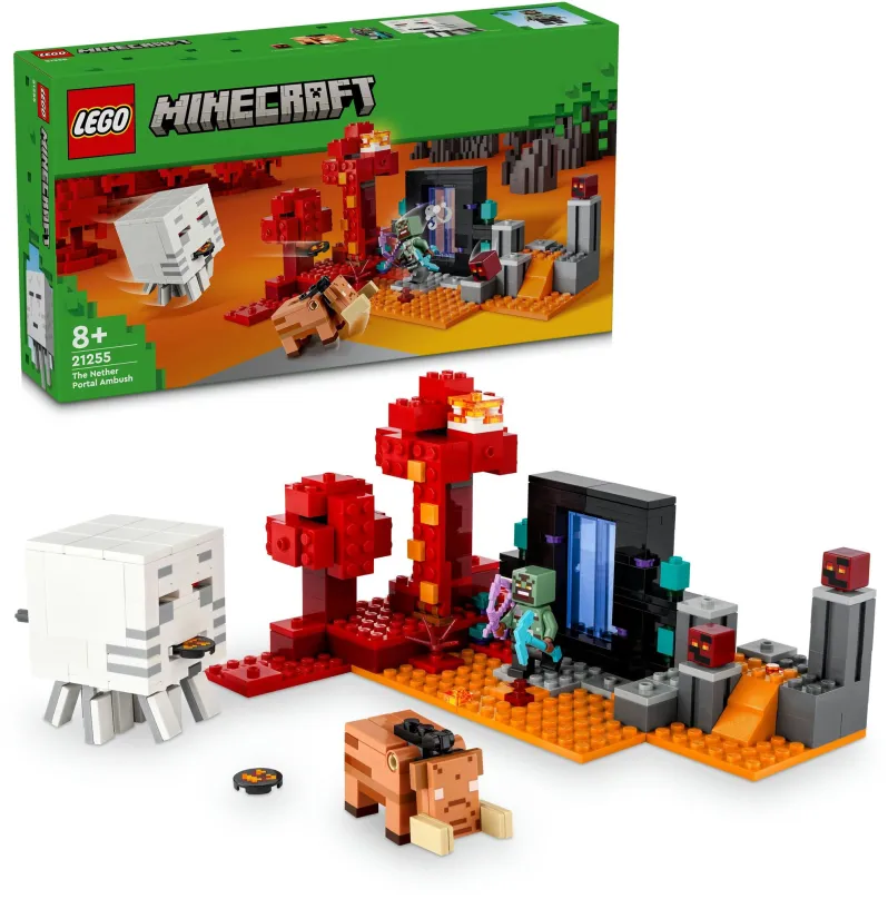 LEGO stavebnica LEGO® Minecraft® 21255 Prepadnutie v portáli do Netheru