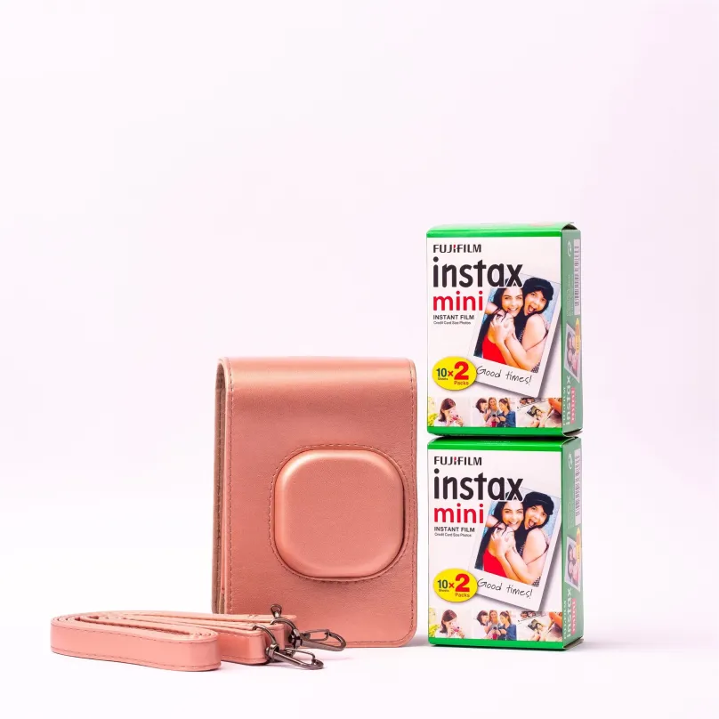 Fotopapier Fujifilm instax mini Liplay case pink bundle
