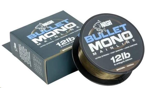 Nash Vlasec Bullet Mono 1000m 0,28mm 10lb Green