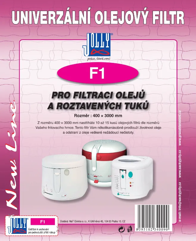 Filter Olejový filter do fritovacích hrncov (pod kôš) F1