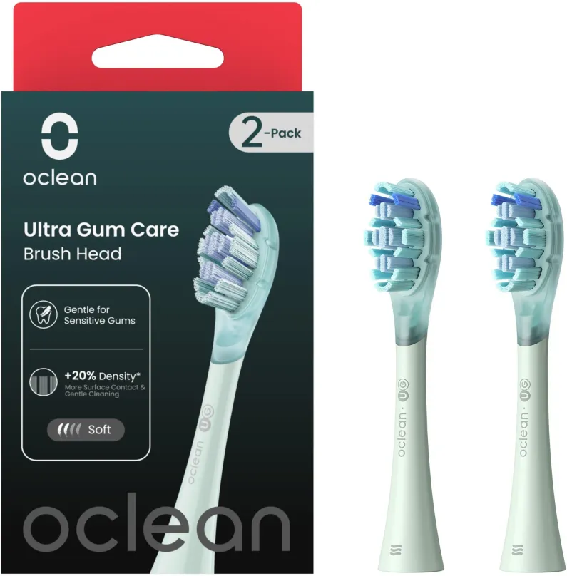 Náhradná hlavica k zubnej kefke Oclean Ultra Gum Care UG01 2 ks, zelené