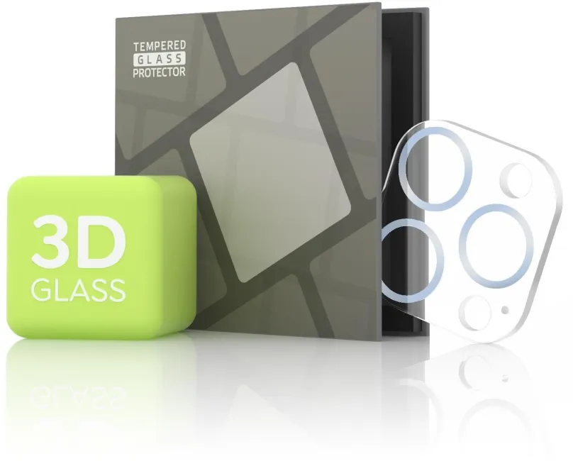 Ochranné sklo na objektív Tempered Glass Protector pre kameru iPhone 13 Pro Max / 13 Pro - 3D Glass, modrá (Case friendly)