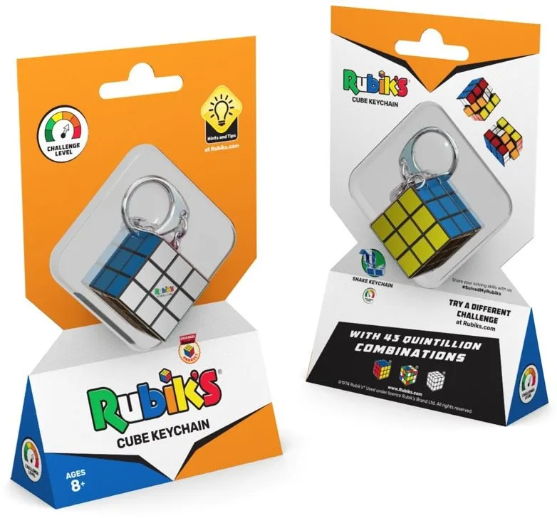Hlavolam Rubikova kocka 3x3x3 prívesok - séria 2