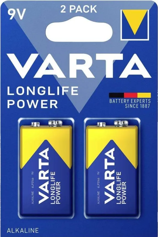 Jednorazová batéria VARTA Longlife Power 2 9V (Single Blister)