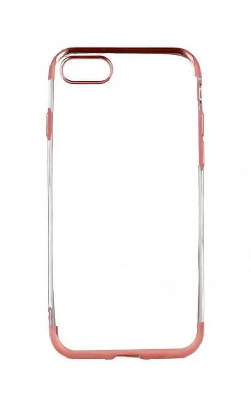 Kryt na mobil TopQ Frame iPhone SE 2020 silikón ružový 49622