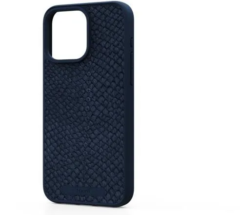Kryt pre mobilné telefóny Njord Salmon Leather Magsafe Case for iPhone 15 Pro Max Blue