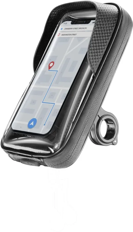 Držiak na mobilný telefón Cellularline Rider Shield na riadidlá pre motorku aj bicykel vodeodolný do veľ. 6.7"