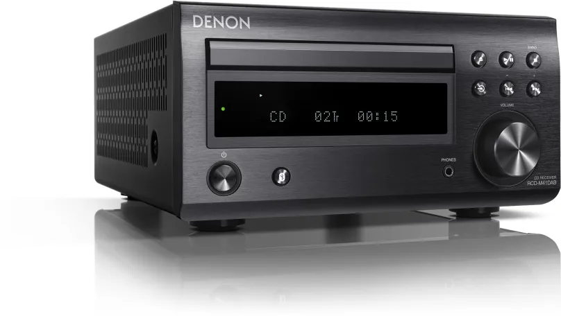 Minisystém Denon RCD-M41DAB Black, bez reproduktorov, FM, DAB+ a RDS rádio, rozhranie IN d