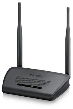 WiFi router Zyxel NBG-418N v2, WiFi 4, 802.11/b/g/n, až 300 Mb/s, 2× externá anténa, WPS