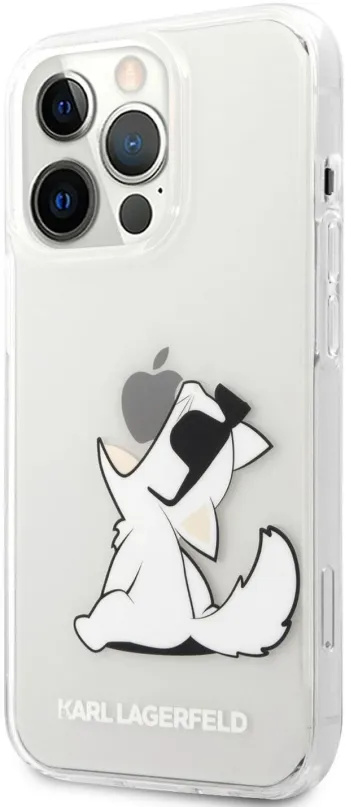 Kryt pre mobil Karl Lagerfeld PC/TPU Choupette Eat Kryt pre Apple iPhone 13 Pro Transparent