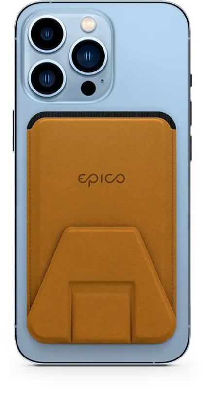 MagSafe peňaženka Epico magnetické puzdro na doklady s podporou uchytenia MagSafe - hnedé