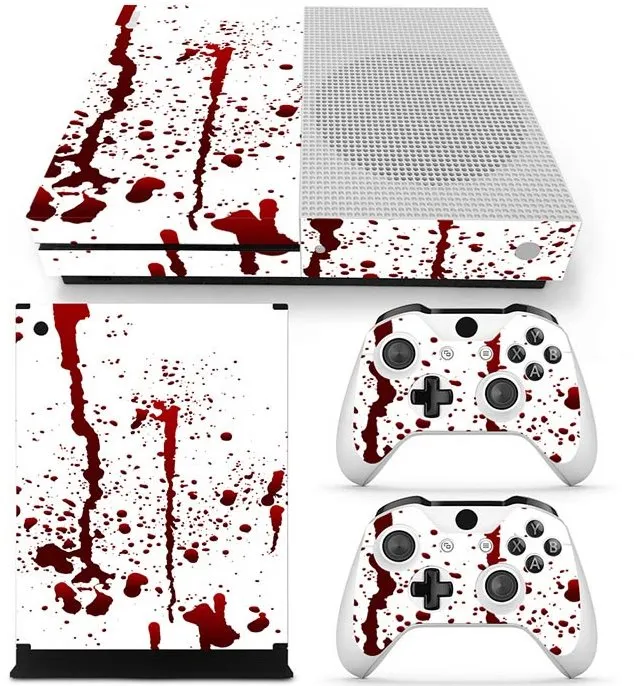 Samolepka Lea One S blood, na Xbox One S (1ks na konzolu, 2ks na ovládače)