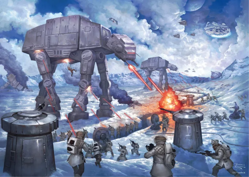 SCHMIDT Puzzle Star Wars: Bitka o planétu Hoth 1000 dielikov