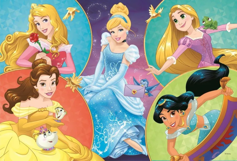 TREFL Puzzle Disney princeznej: Stretnutie sladkých princezien 100 dielikov