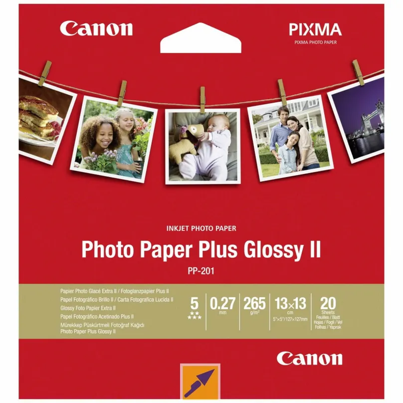 Fotopapier Canon PP-201 - Square 13x13cm (5x5inch)