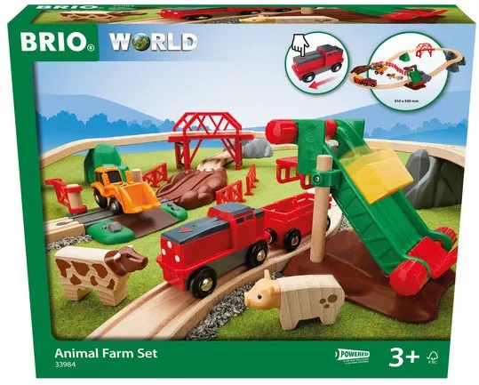 Vláčkodráha Brio World 33984 Hrací set zvieracie farma
