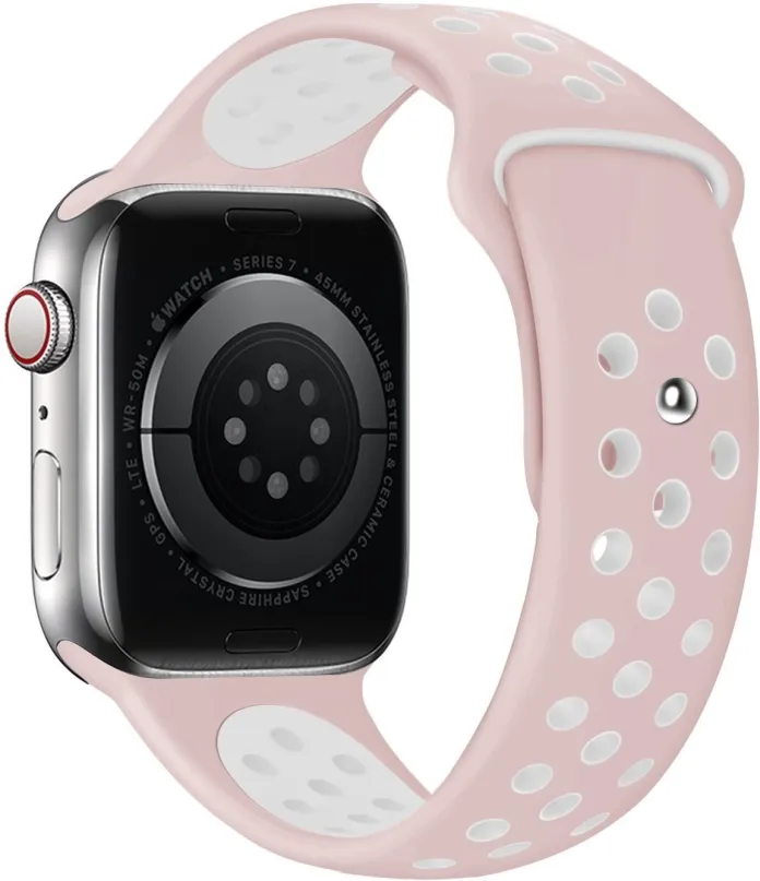 Remienok Eternico Sporty pre Apple Watch 42mm / 44mm / 45mm / Ultra 49mm Cloud White and Pink