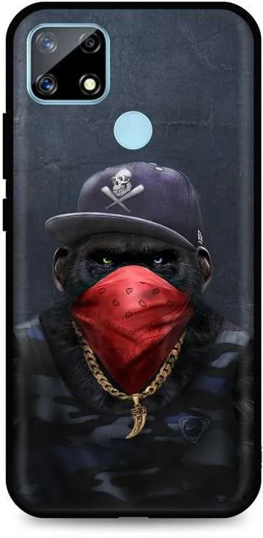 Kryt na mobil TopQ Realme 7i silikón Monkey Gangster 62885