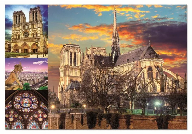 Puzzle Educa Puzzle Notre Dame, koláž 1000 dielikov