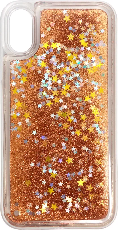 Kryt na mobil Iwill Glitter Liquid Star Case pre Apple iPhone X / Xs Rose Gold