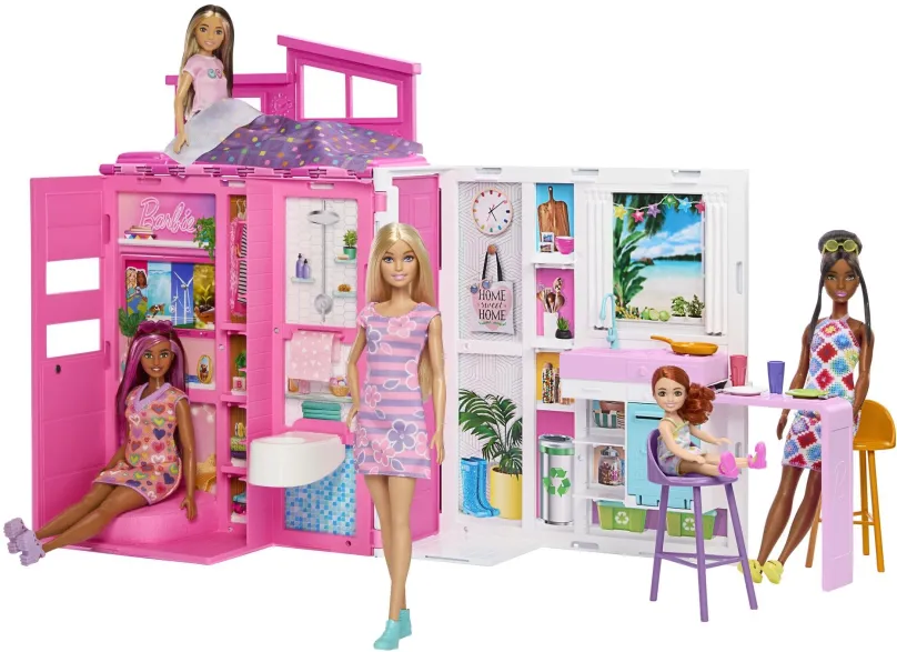 Domček pre bábiky Barbie Domček s bábikou
