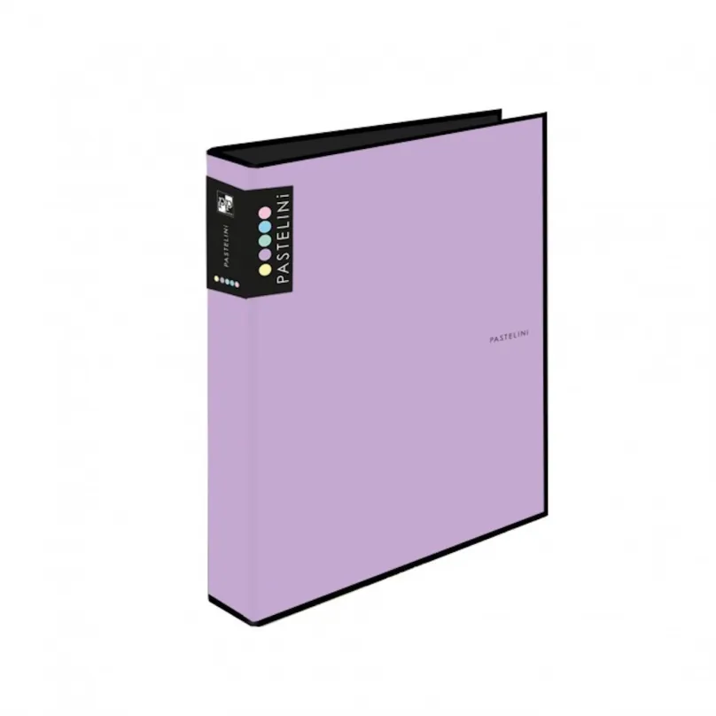 Šanón PASTELINI štvorkrúžkový, A4, 4 cm, fialový