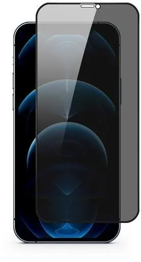 Ochranné sklo Epico Edge To Edge Privacy Glass IM iPhone 12/12 Pro - čierna