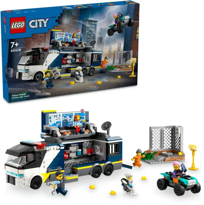LEGO stavebnica LEGO® City 60418 Mobilné kriminalistické laboratórium policajtov