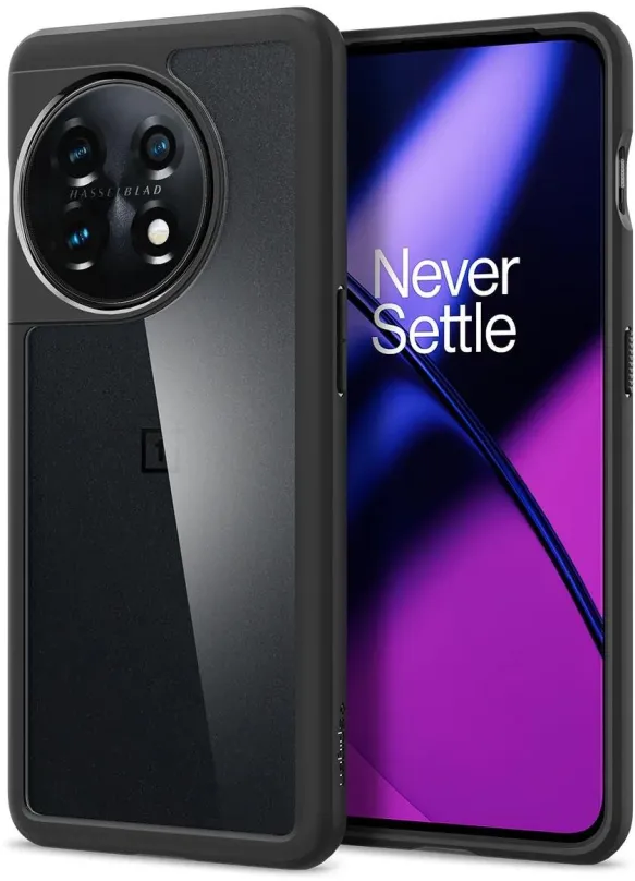 Kryt na mobil Spigen Ultra Hybrid Black OnePlus 11, pre OnePlus 11 5G, materiál TPU a poly