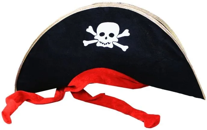 Doplnok ku kostýmu Klobúk kapitán pirát so stuhou dospelý