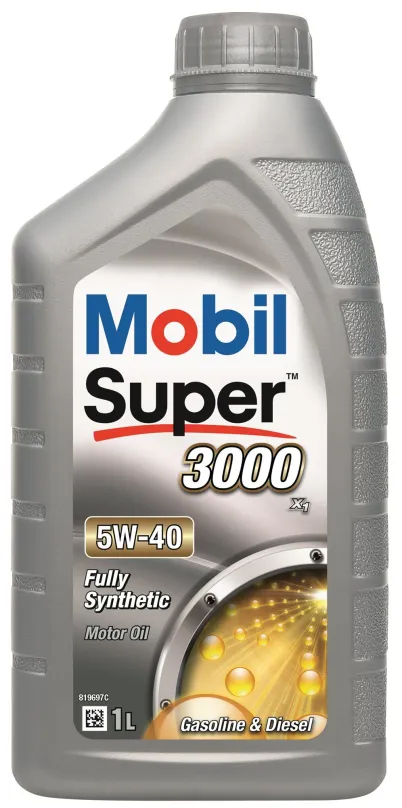 Motorový olej Mobil Super 3000 X1 5W-40 1l, 5W-40, syntetický, longlife, API CF, ACEA A3,