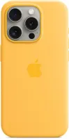 Kryt na mobil Apple iPhone 15 Pre Silikónový kryt s MagSafe lúčovo žltý