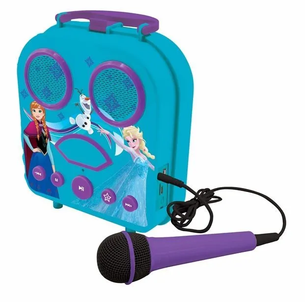 Hudobná hračka Lexibook Frozen Prenosné karaoke s mikrofónom