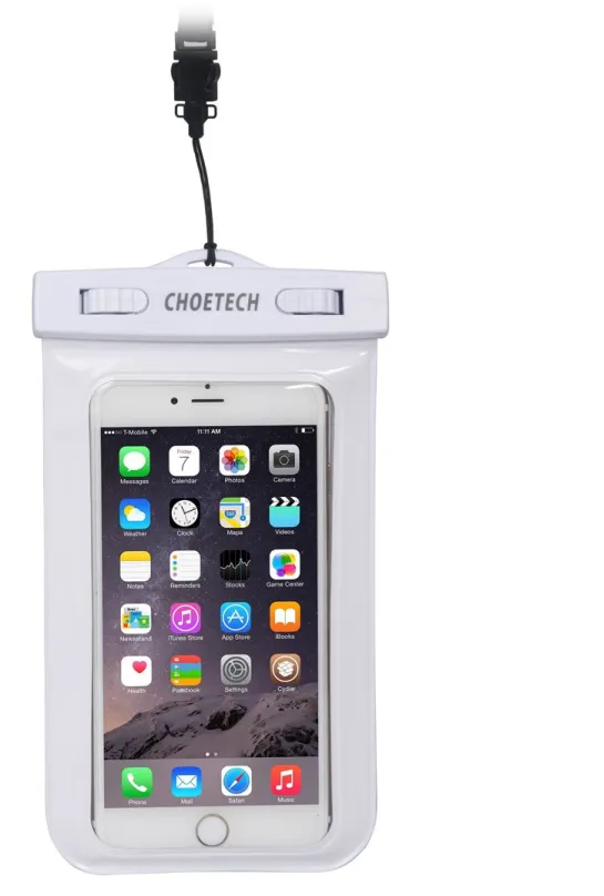 Puzdro na mobil ChoeTech Waterproof Bag for Smartphones White