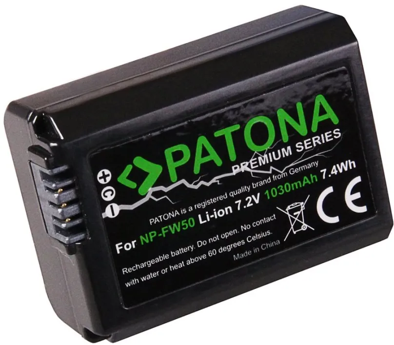 Batérie pre fotoaparát Paton pre Sony NP-FW50 1030mAh Li-Ion PREMIUM