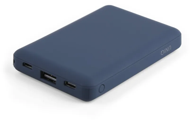 PowerBank Uniq fuel Mini 8000mAh USB-C PD Pocket Power Bank Indigo modrá