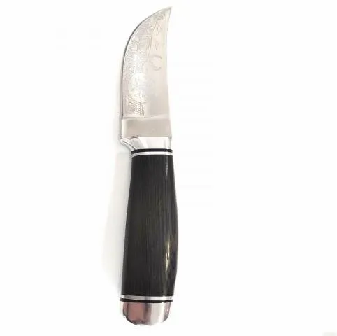 Nôž Outdoorový nôž so zdobenou čepeľou, 23 cm