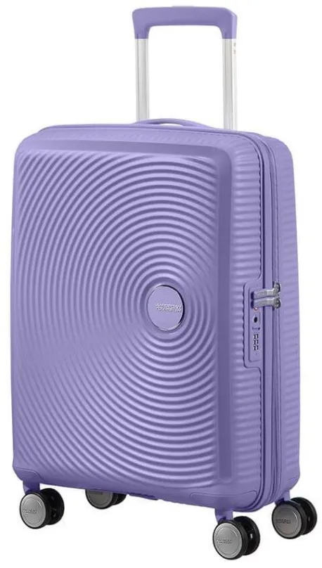 Cestovný kufor American Tourister Soundbox SPINNER 55/20 EXP TSA Lavender