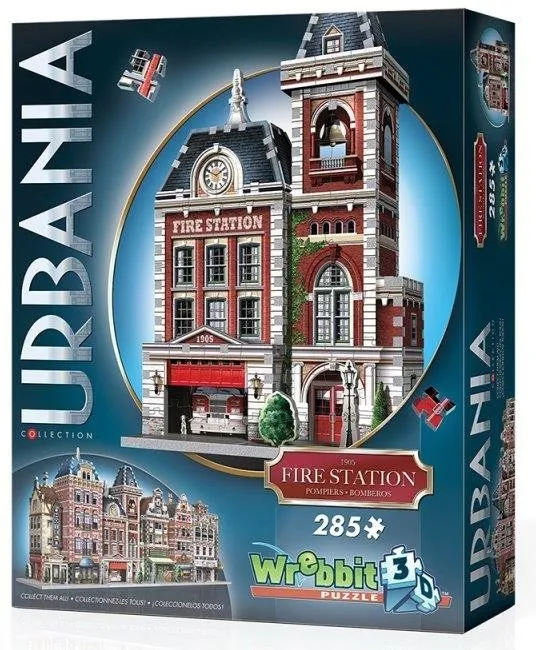 3D puzzle Wrebbit 3D puzzle Urbania: Hasičská stanica 285 dielikov