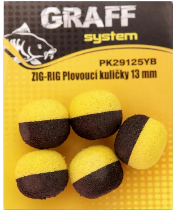 Graff Zig-Rig Plávajúce guličky 13mm Žltá/Čierna