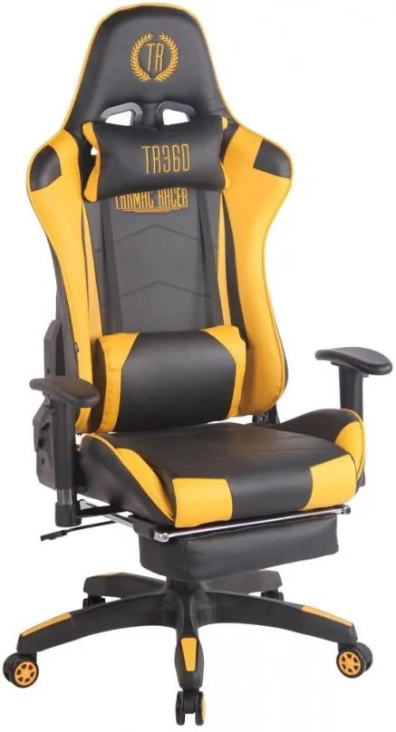 Herná stolička BHM GERMANY Turbo, čierno-žltá