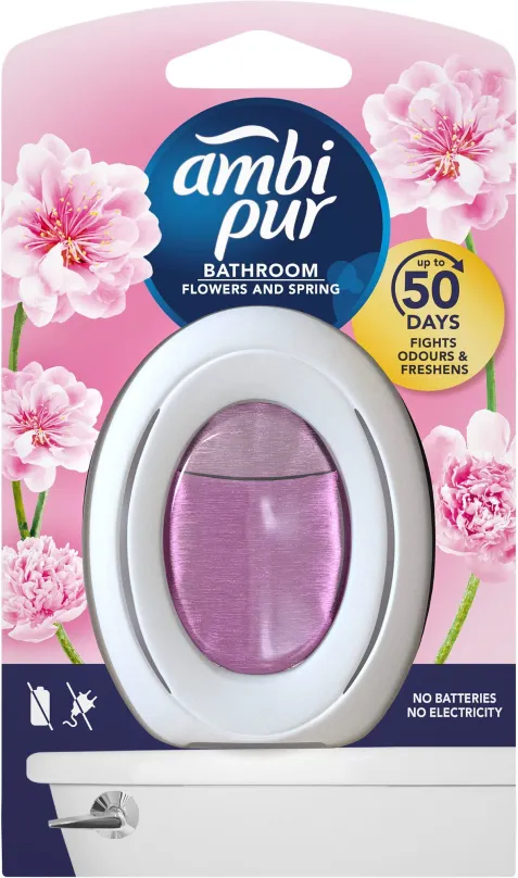 Osviežovač vzduchu AMBI PUR Bathroom Flowers and Spring 7,5 ml