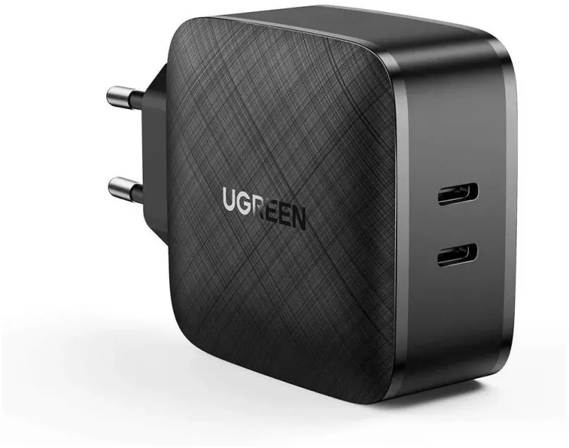 Nabíjačka do siete UGREEN 66W Dual USB-C Fast Charger (Black)