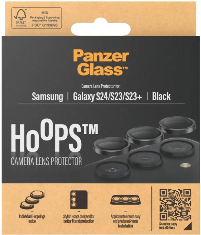 Ochranné sklo na objektív PanzerGlass HoOps Samsung Galaxy S24 (ochrana šošoviek fotoaparátu)