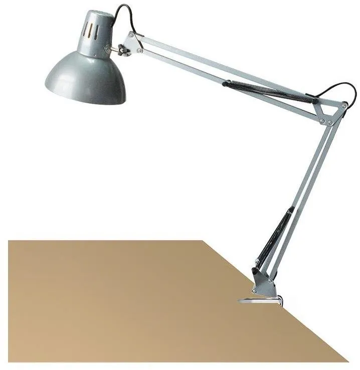 Rabalux 4216 Arno stolné svietidlo so srutkovým uchytením o stôl 1xE27 sivá