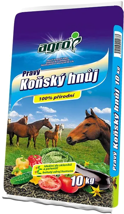 Hnojivo AGRO Pravý konský hnoj 10 kg