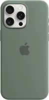Kryt na mobil Apple iPhone 15 Pro Max Silikónový kryt s MagSafe cyprusovo zelený